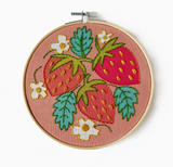 Strawberries Embroidery Kit by Rikrack Embroidery