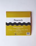 Peacock Embroidery Kit by Rikrack Embroidery