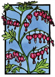 Bleeding Hearts Greeting Card by Sarah Angst