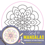 Mandalas Embroidery Transfer Patterns
