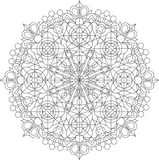 Kaleidoscope Designs Artist's Coloring Book