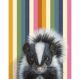 Skunk Blank Greeting Card by Emily Uchytil