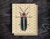 Firefly Blank Greeting Card by Emily Uchytil