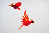 Large Hanging Cardinal by WGK Glass