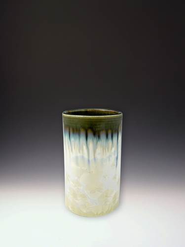 Tumbler - Ivory Dark Olive by Indikoi Pottery