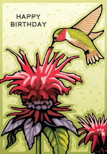 Hummingbird Birthday Card from Artists to Watch
