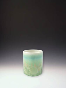 Whiskey Cup - Ivory White Green by Indikoi Pottery