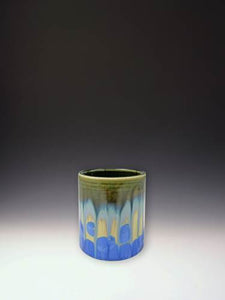 Whiskey Cup - Sky Dark Olive by Indikoi Pottery