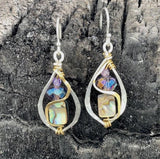 Crescent Abalone Earrings by Vanessa Savlen