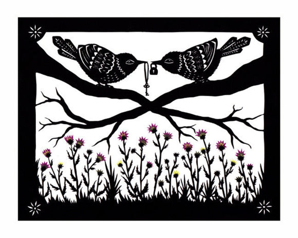 Above The Thistle Bush Print by Angie Pickman