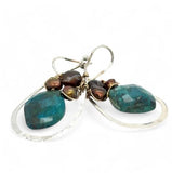 Acorn Chrysocolla Earrings by Vanessa Savlen