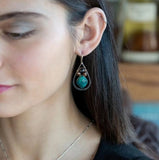 Acorn Chrysocolla Earrings by Vanessa Savlen