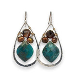 Acorn Chrysocolla Earrings by Vanessa Savlen
