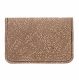 Oak Leaves Leather Card Holder by Oberon Design