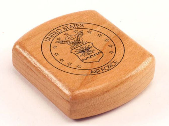 Air Force Seal 2” Flat Wide Secret Box by Heartwood Creations