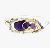 Amethyst Sharing Space Bracelet by Vanessa Savlen