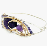 Amethyst Sharing Space Bracelet by Vanessa Savlen