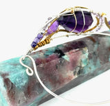 Amethyst Sharing Space Bracelet by Vanessa Savlen