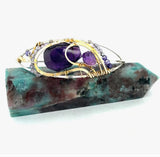 Amethyst Sharing Space Bracelet by Vanessa Savlen