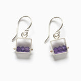 Mini Square Earrings by Ashka Dymel