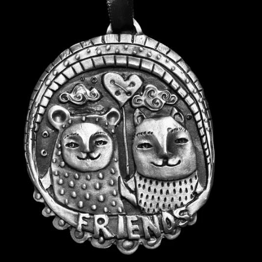Animal Friends Ornament by Leandra Drumm Designs
