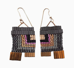 City Block Earrings by Trecy Bleich