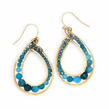 Apatite Channel Hoop Earrings by Vanessa Savlen