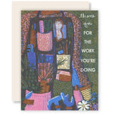 Thank You For Your Work (Apron) Card by Heartell Press