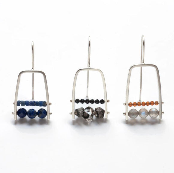 Squared Arc Earrings by Ashka Dymel