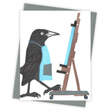 Art School Grackle Card by Burdock & Bramble