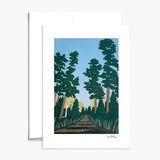 Autumn Pines Card by Nan Onkka