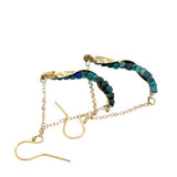 Azurite Sequence Swing Earrings by Vanessa Savlen
