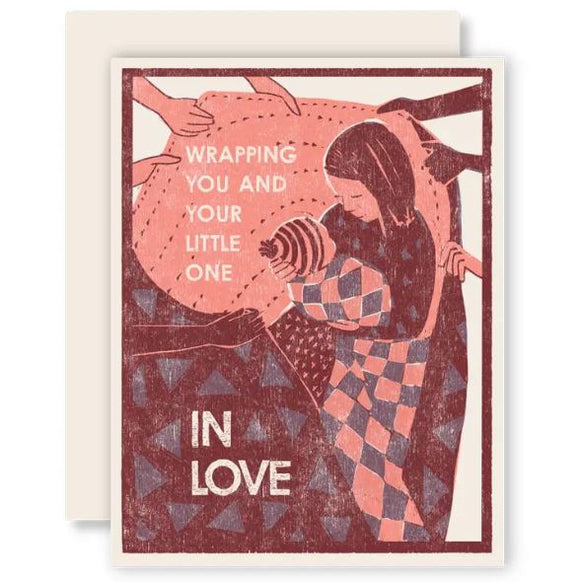 Wrapping You And Your Little One In Love Card by Heartell Press