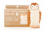 Barn Owl Embroidery Kit by Kiriki Press