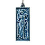Bather In Woods Tile Ornament by Whistling Frog