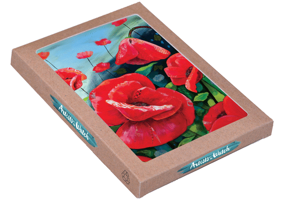 8 Assorted Boxed Flowers Notecards by Artists to Watch