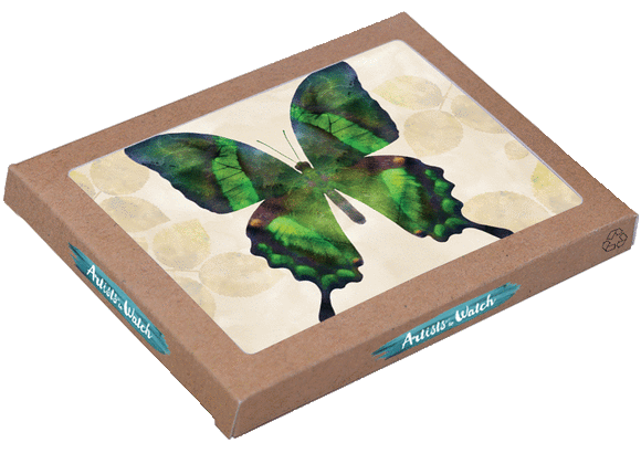 8 Assorted Boxed Butterflies Notecards by Artists to Watch
