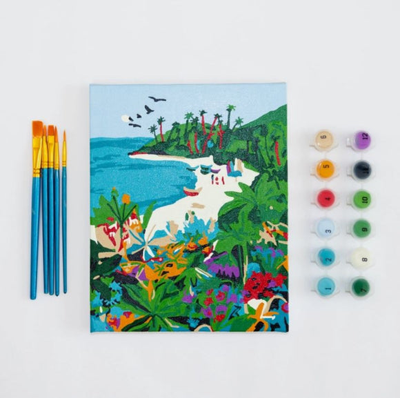 Beach Butterfly by Hebe Studio, A Mini Paint By Number Kit