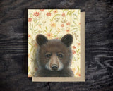Bear Blank Greeting Card by Emily Uchytil