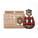 Beaver Embroidery Kit by Kiriki Press
