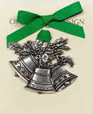 Christmas Bells Ornament by Oberon Design