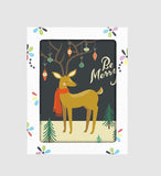 10 Boxed Reindeer Holiday Notecards by Artists to Watch