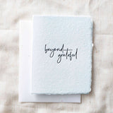 Beyond Grateful Greeting Card by Paper Baristas