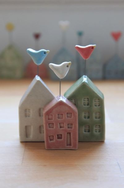 Tiny House With Bird by Tasha McKelvey