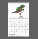 Twelve Birds in the Neighborhood 2027 Calendar by Burdock & Bramble