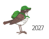 Twelve Birds in the Neighborhood 2027 Calendar by Burdock & Bramble