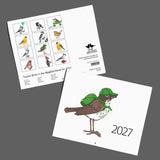 Twelve Birds in the Neighborhood 2027 Calendar by Burdock & Bramble