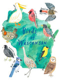 Birds of Wisconsin Greeting Card by Honeyberry Studios