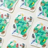 Birds of Wisconsin Sticker by Honeyberry Studios