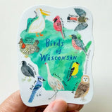 Birds of Wisconsin Sticker by Honeyberry Studios
